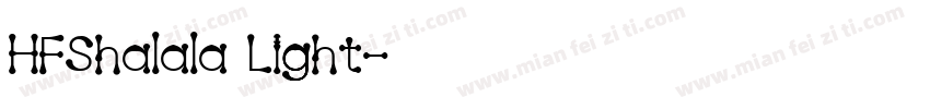 HFShalala Light字体转换